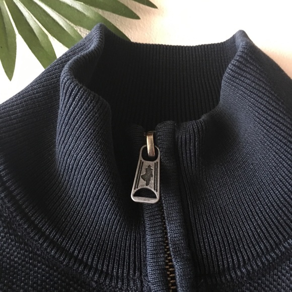 MCS Apparel zip up sweater 100% cotton XL, Black - Picture 6 of 8